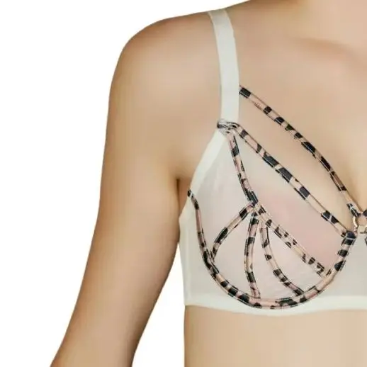 

KUCLUT Big Size High Quality Intimates Ultrathin Lingerie Lace Women Sexy Underwear Grenadine Transparent Bra Panty