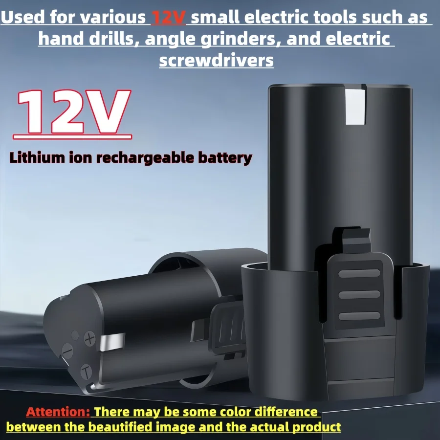 

12V 4000mAh Rechargeable Lithium Ion Battery with Charger for Electric Screwdriver Drill Mini Angle Grinder 18650 Battery