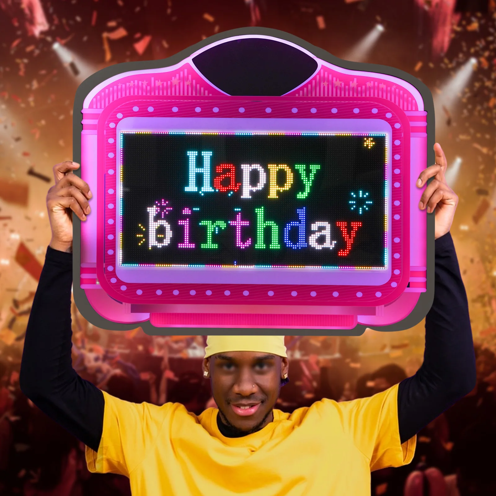 

Programmable Display Stand, APP-Controlled Digital Signage Holder for Events, Retail Stores, Wedding and Birthday Parties