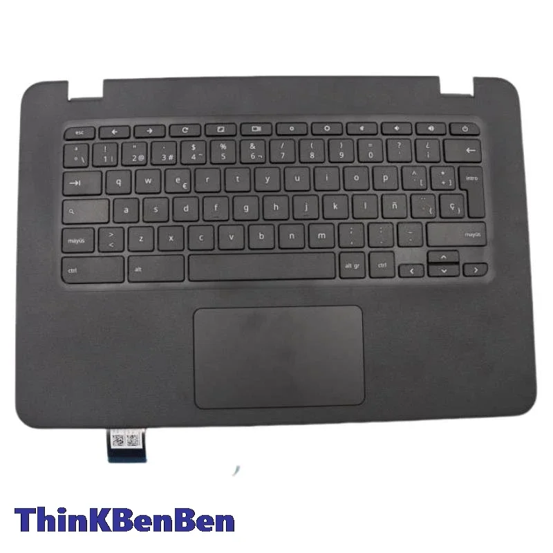 

ES Spanish Black Keyboard Upper Case Palmrest Shell Cover For Lenovo N42 20 Chromebook 5CB0N67007