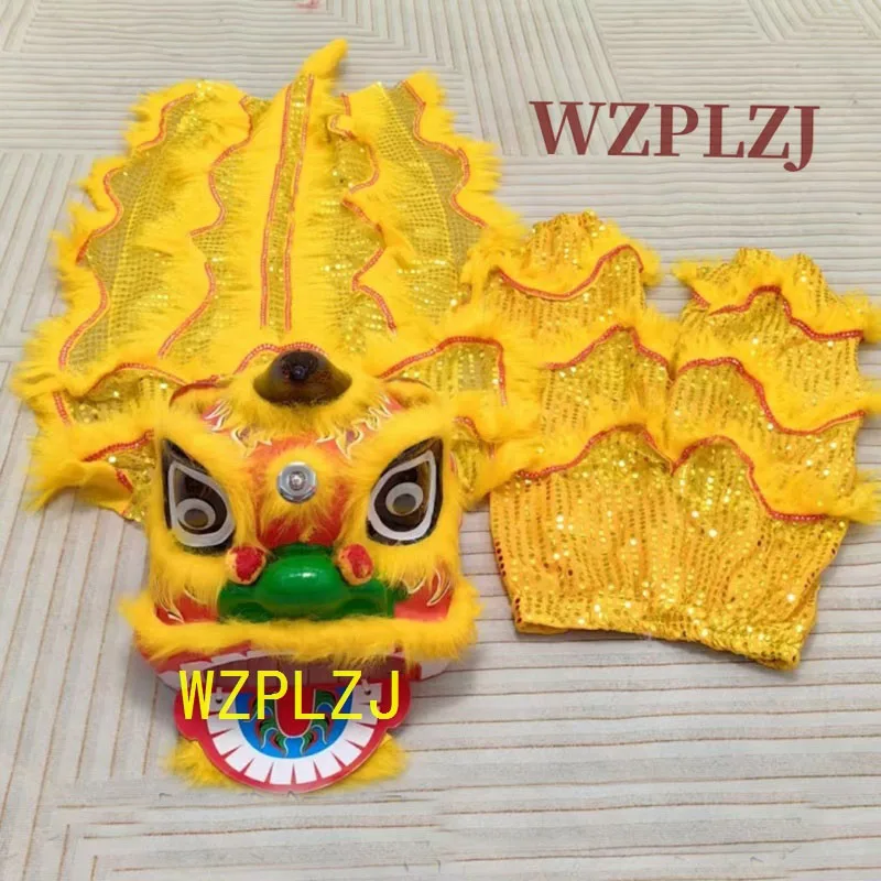 

12-дюймовый танцевальный костюм льва с героями мультфильмов 3-5 лет для мальчиков и девочек, детский праздничный костюм, спортивный уличный парадный сценический талисман