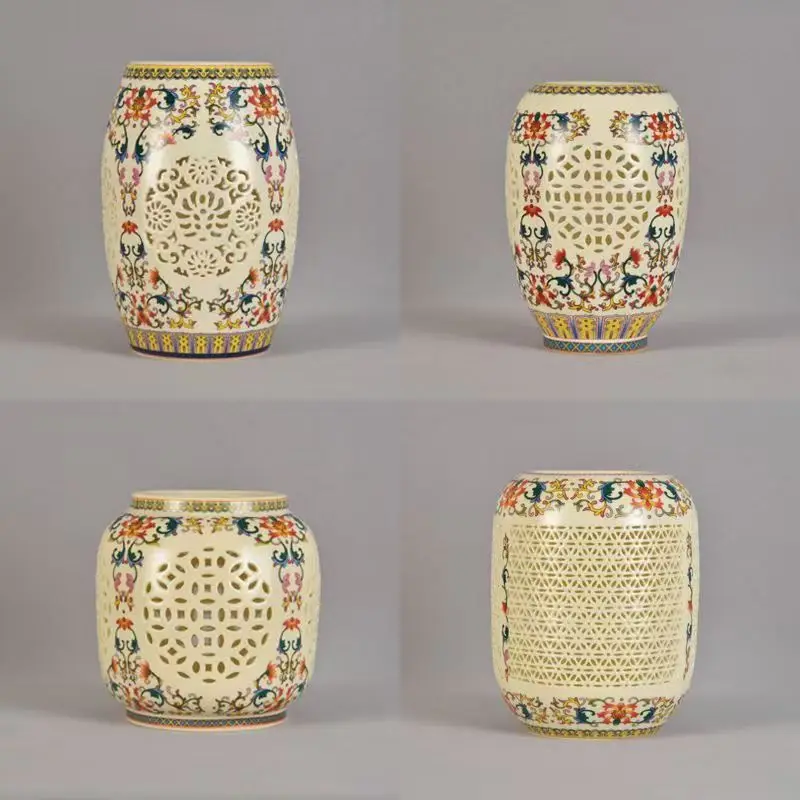 1pc Ceramic Hollow-out Lampshade,Porcelain Lamp Shade Accessories for Table Lamp, Wall Lamp, Pendant Light & Ceiling Light
