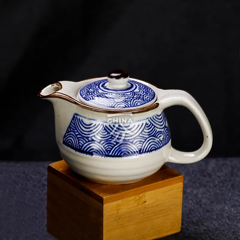 

Японский чайник с креативной ручкой, ресторанный чайник, крутой чайник, бытовой горшок, фильтр, отверстие, кухонный магазин