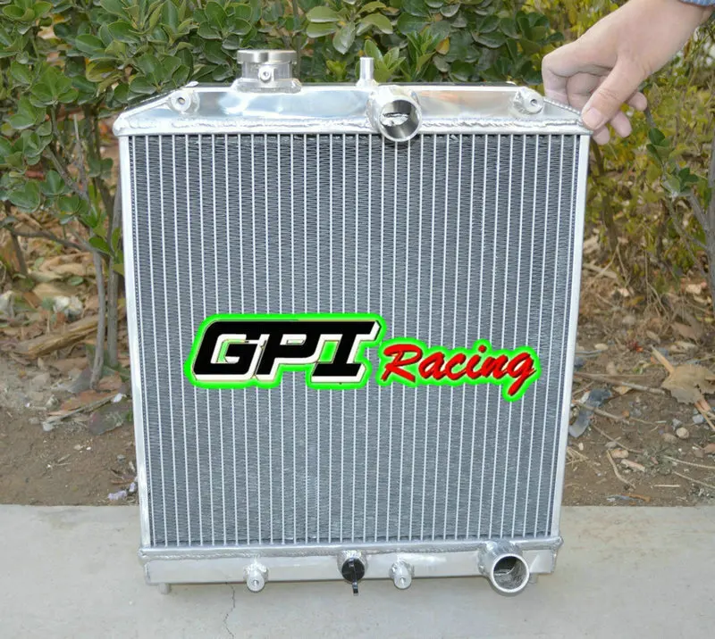 مشعاع ألومنيوم 52 مللي متر مع مروحة لهوندا سيفيك EG EK B16 B18 1992-2000