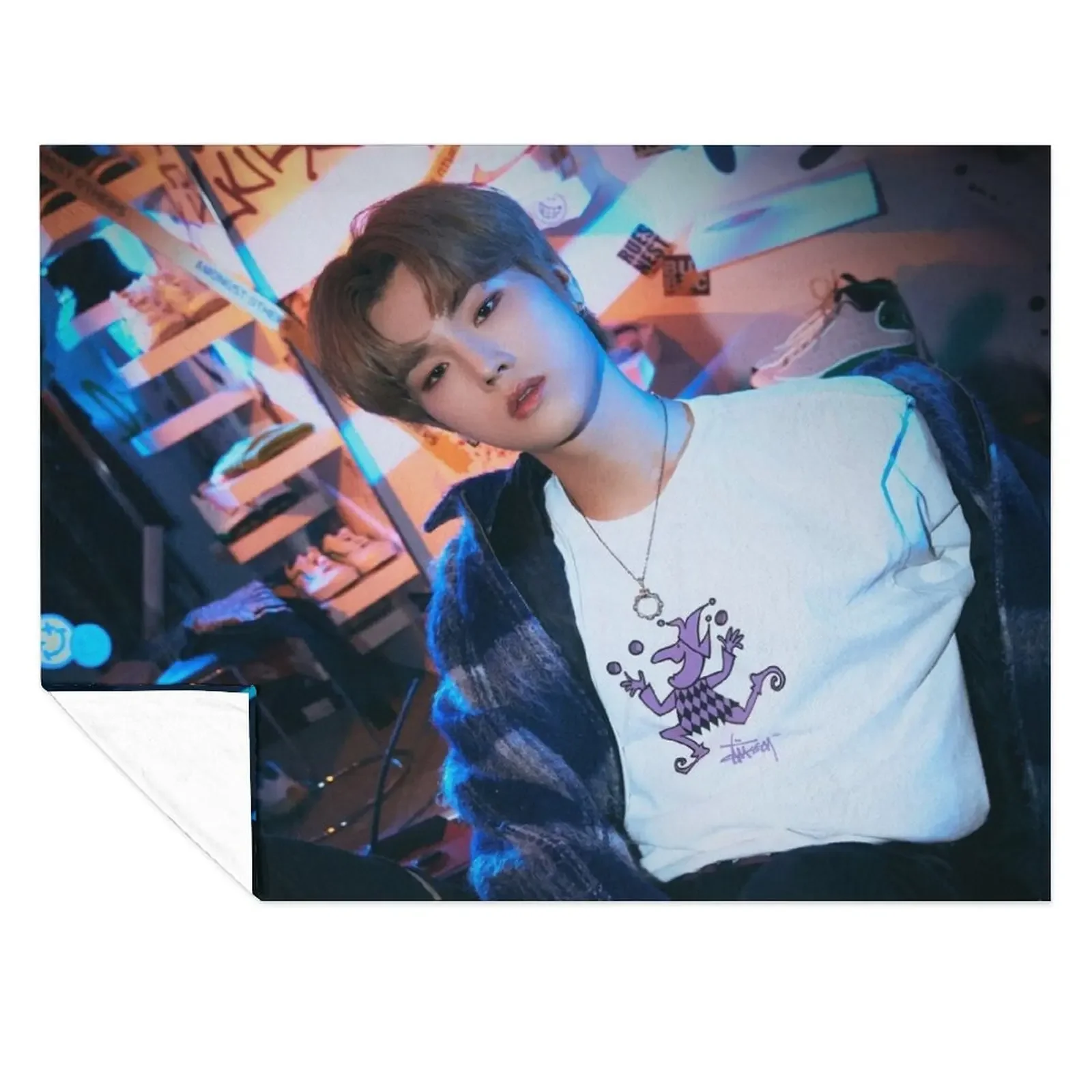 

Xdinary Heroes Jungsu Throw Blanket Vintage Luxury wednesday christmas gifts Blankets