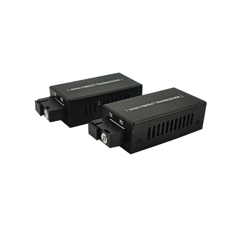 Mini Gigabit 10/100/1000M A/B SC Single Fiber Ethernet Fiber Optic Switch Media Converter Optical Fiber Transceiver 1 Pair