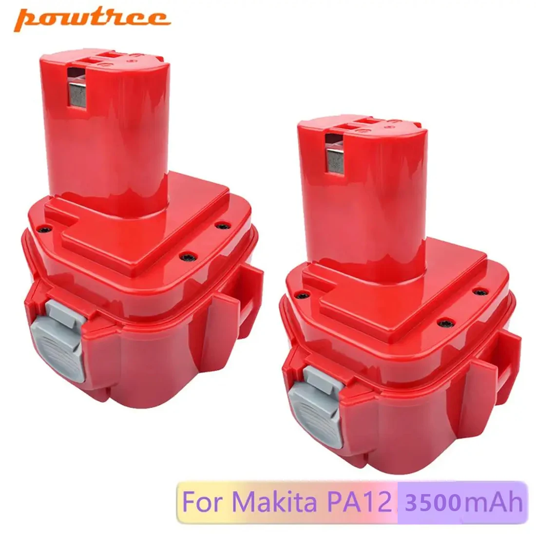 Powtree 12v 3500mAh NI-MH PA12 Battery Replacement Batteries For Makita 1220 1222 1233S 1233SA 1233SB 1235 1235A 1235B 192598-2