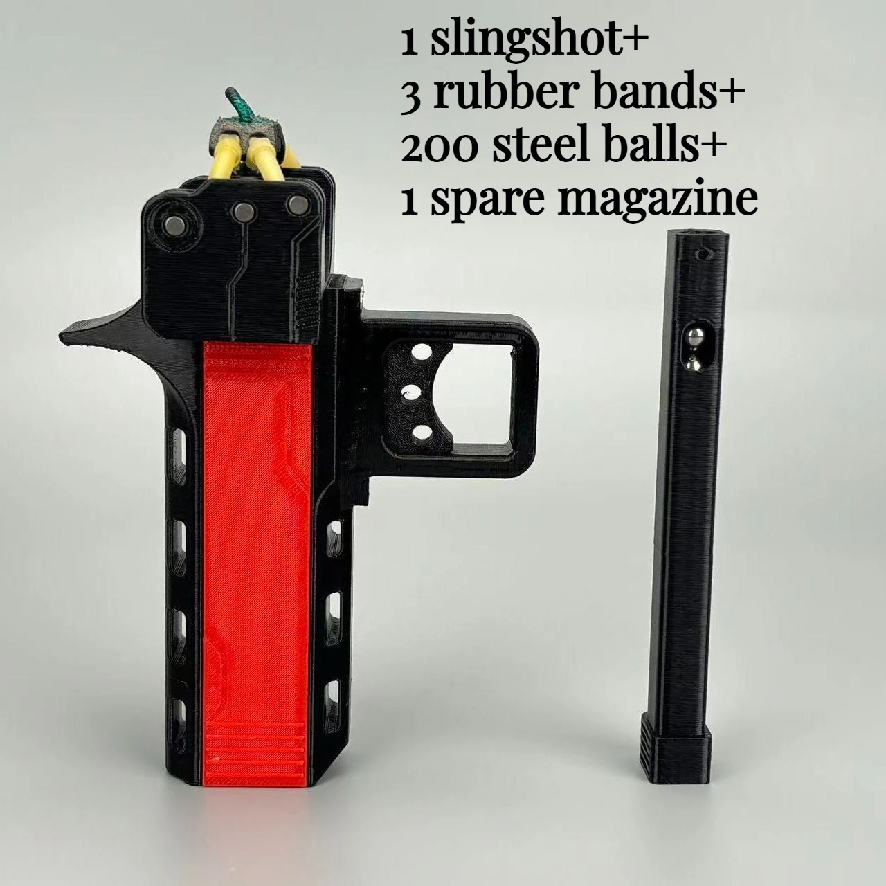 Automatic Loading S lingshot, Durable Magazine Clip, Rubber Band Outdoor Competitive Tool Parts