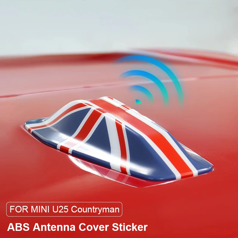 ABS Car Roof Aerial Antenna Cover Stickers Shell for Mini Countryman U25 2024 2025 Decorative Exterior Trim Case Accessories