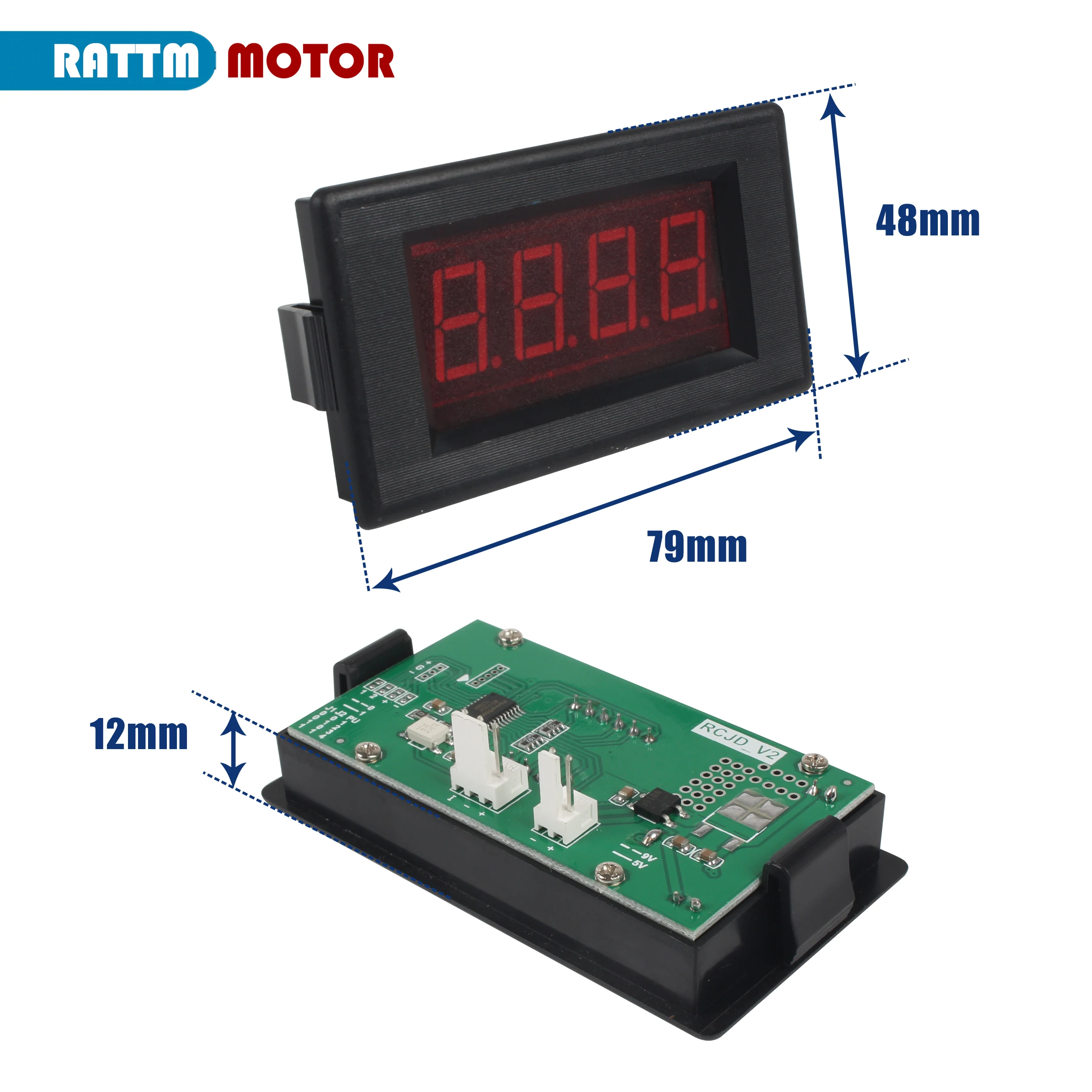Digital machine tachometer Digital spindle speed readout for CD 210V WM-210V lathes Accessories