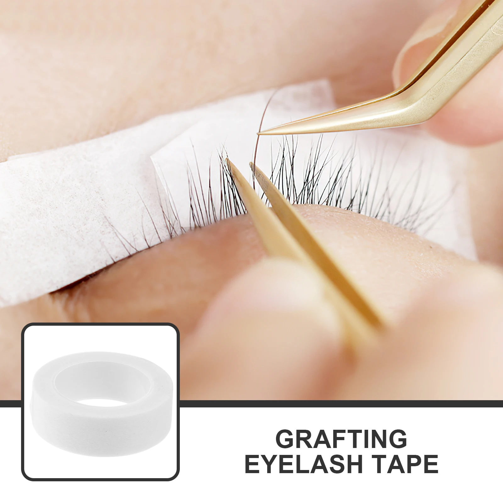 

6 Rolls Eyelash Extension Supplies 1 25cmx9m White Large Size Non Woven Lash Tape Roll Fabric for Extensions Salon Use
