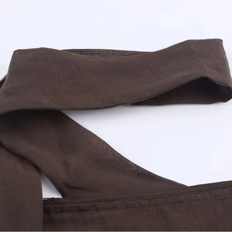 HXAO Women's Scarf Cape Autumn Cloak Short Cape Top Studded Wide Sleeve Brown Cape Cloaks Of Woman Asymmetrical Loose Capes