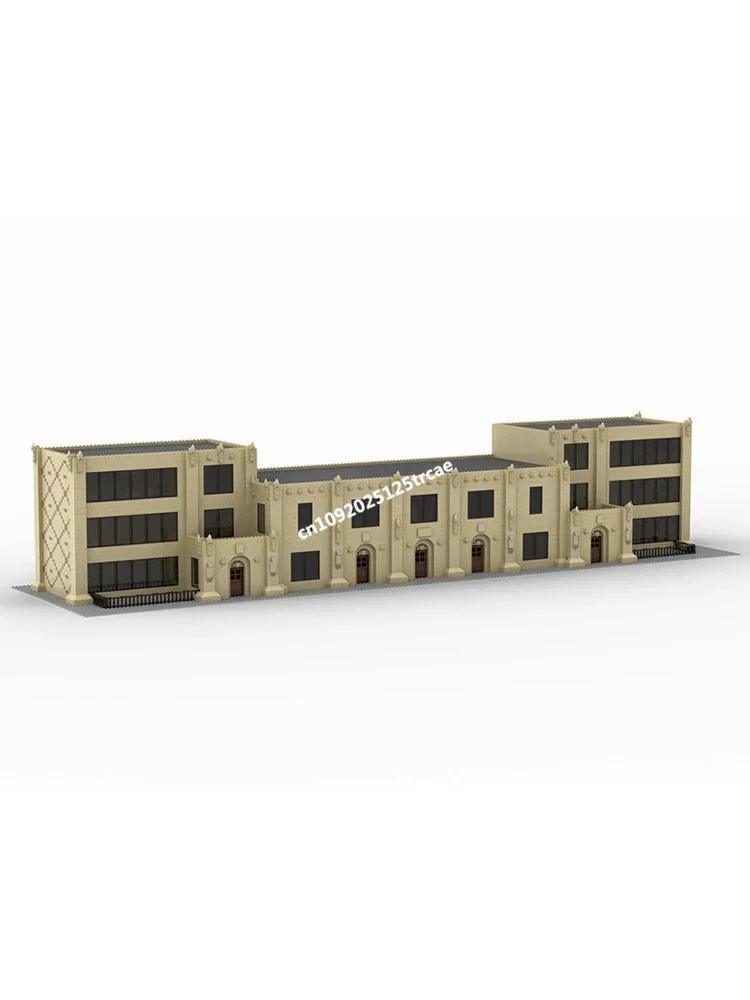New 7367Pcs City Hot Street View Moc Modular Northeast Middle School Model Custom Puzzles Diy Creative Ideas Birthday Gifts