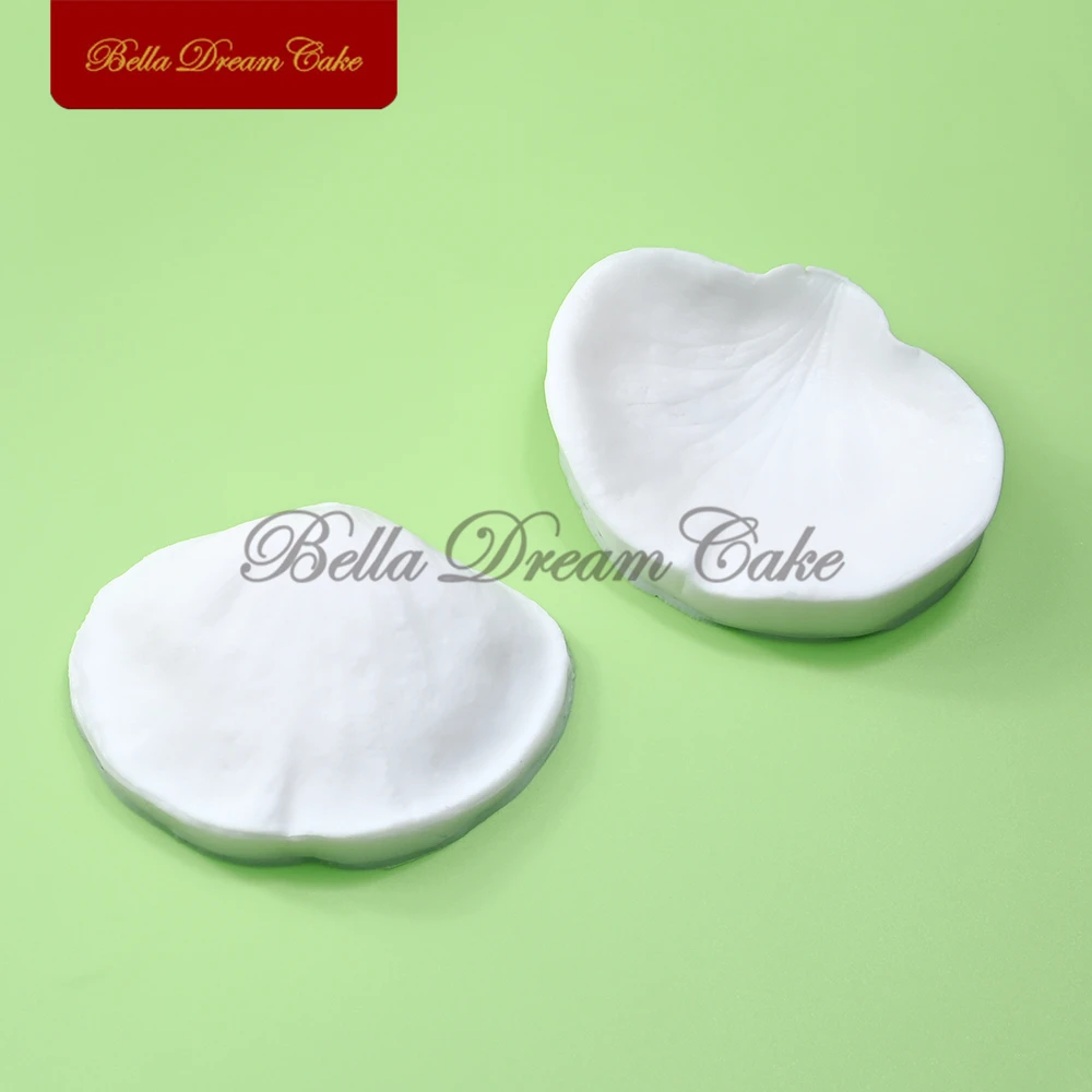 2pcs/set 3D Rose Petal Design Silicone Veiner Mold DIY Fondant Flower Clay Mould Wedding Cake Decorating Tools Kitchen Bakeware