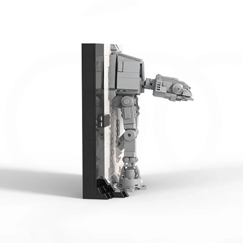 559-Piece Star Batter Empire AT-AT 3D Poster Model, Modular Design, Educational Model Building Blocks, Birthday Gift