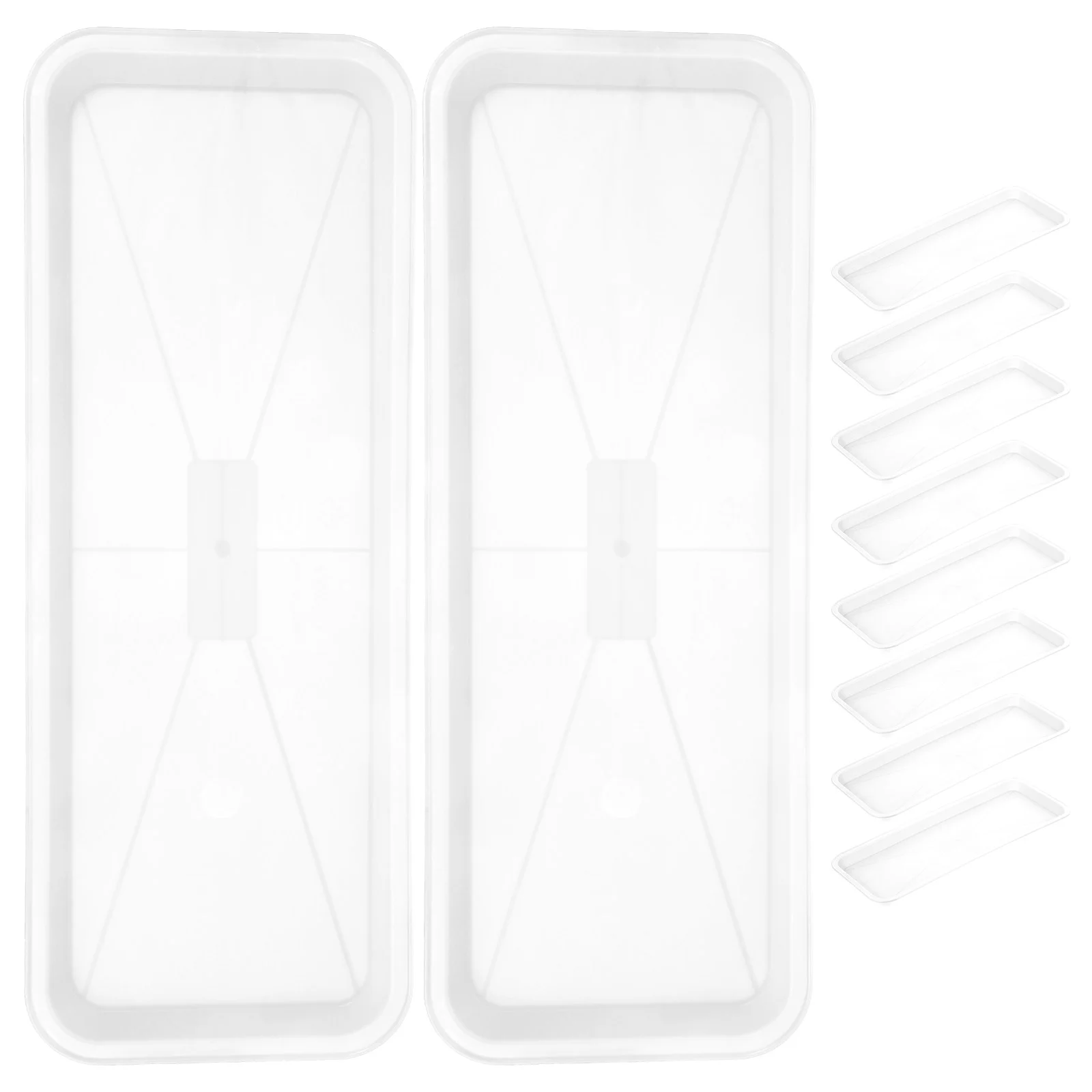 

10 Pcs Plant Drip Tray Square Planter Saucers Bowl Bonsai Coaster Tree Accessories Outdoor