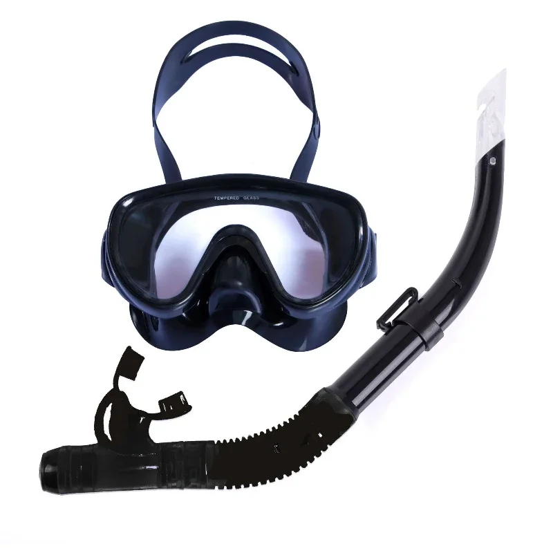 diving goggles + semi-dry snorkel, diving surface equipment set