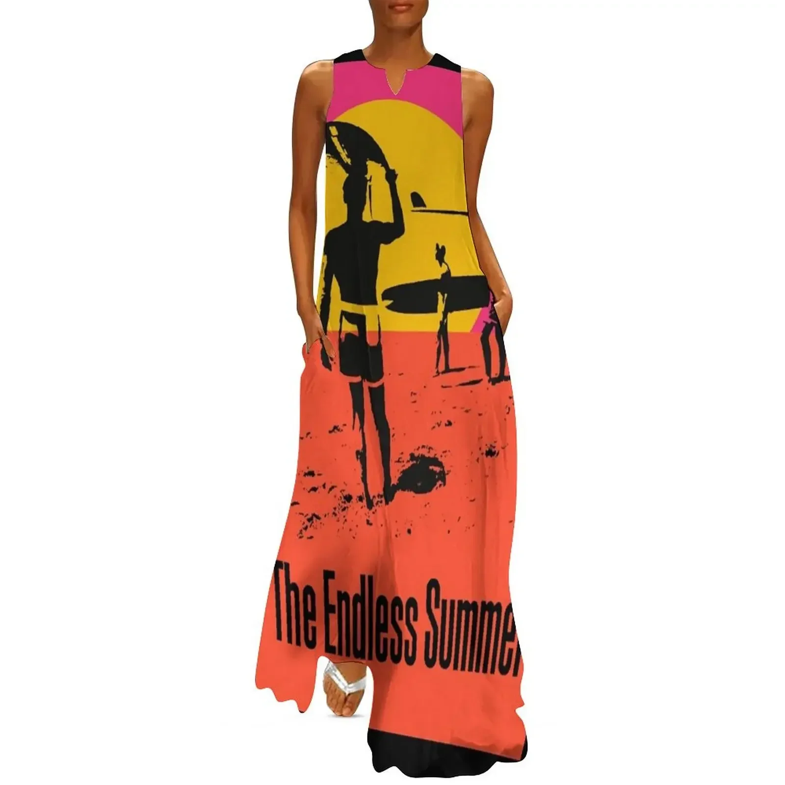 

The Endless Summer 1966 Surf Documentary Poster Artwork Classic Long Dress dresses korean style Dress