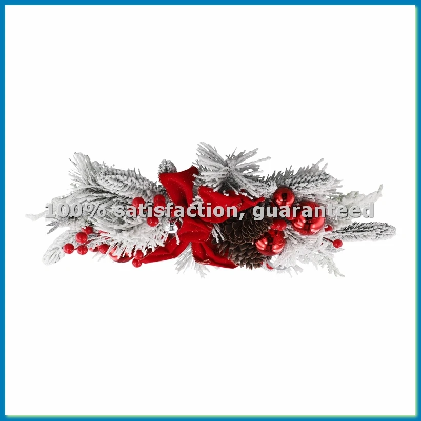 

Christmas , Stair Christmas Garland for Stairs, Door, Fireplace, Window, Outdoor Indoor Christmas Decor 60x30cm Red-ABRM