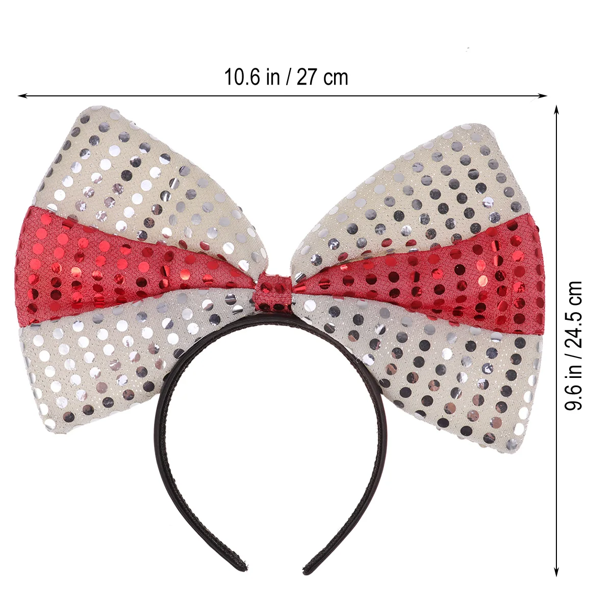 

Bow Headband Fabric Plastic Durable Safe Beautiful Design Perfect Independence Day Party Festival Hair Care Styling Tool Bow