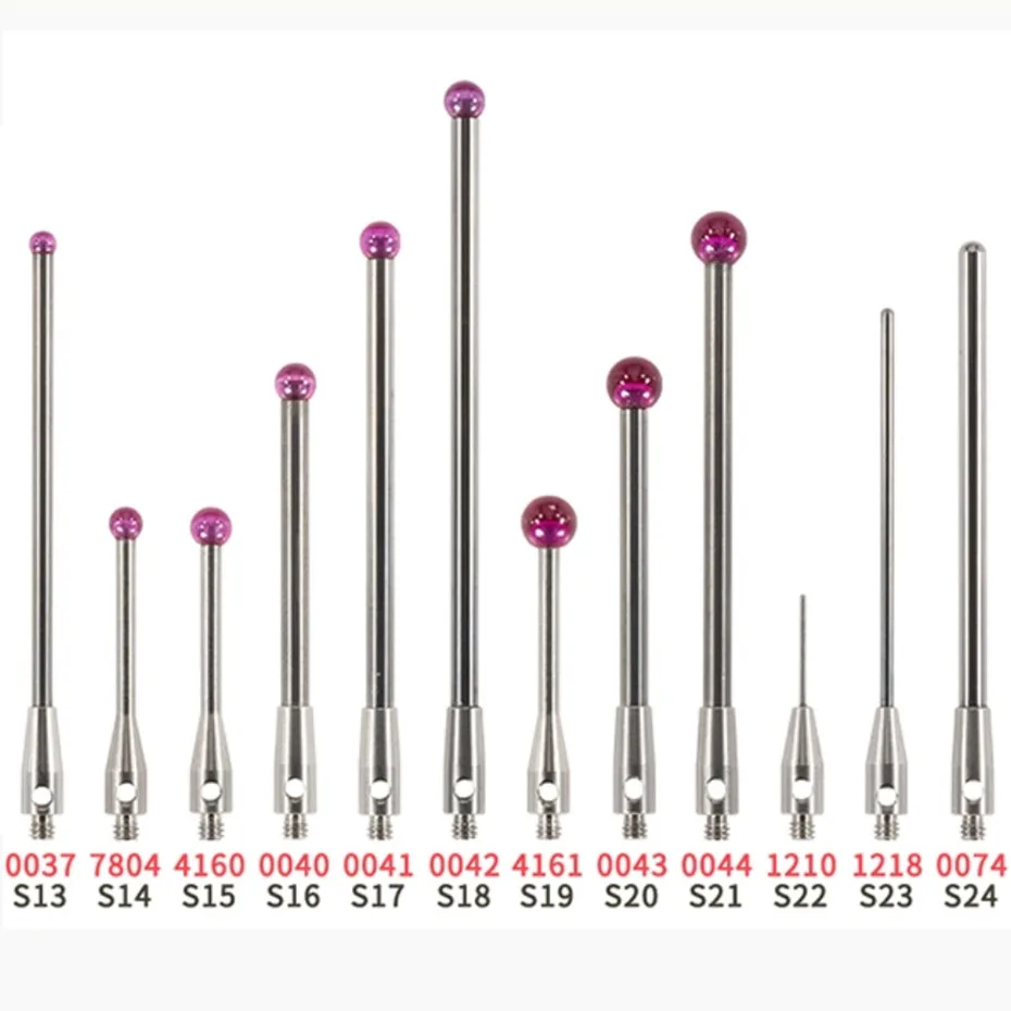 جديد M2M3 Renishaw إبرة قياس ثلاثية الأبعاد قياس رئيس روبي قياس إبرة 0.5/1.0/1.5/2.0/3 #1