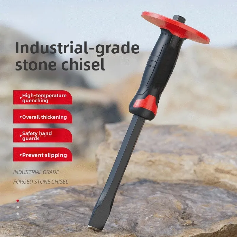 Alloy Chisel Tungsten Steel Flat Pointed Chisel‑Vanadium Steel Concrete Stone Masonry Woodworking Breaking Demolition Han