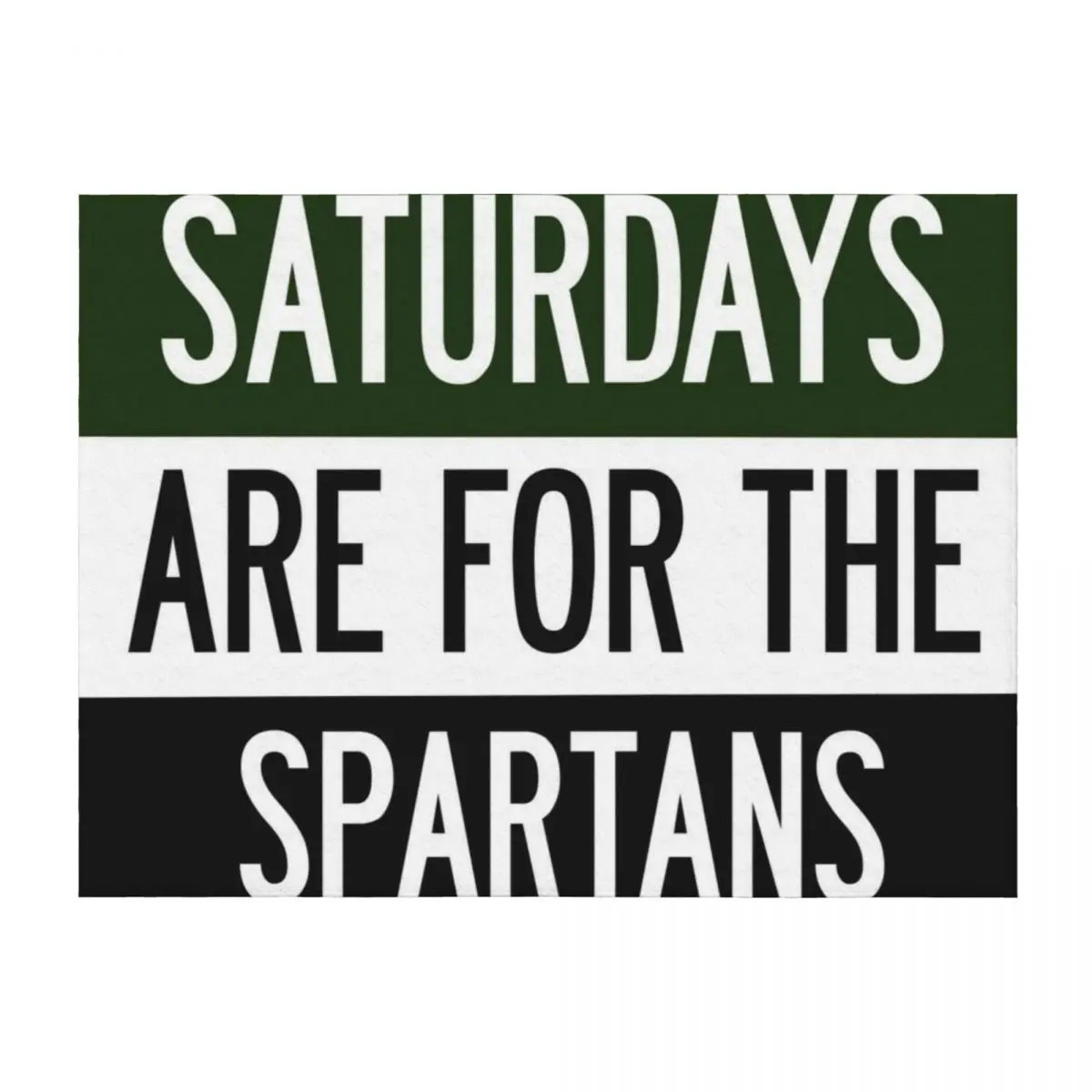 

Saturdays are for the Spartans - Michigan University Throw Blanket Softest Thermals For Travel Soft Big manga Blankets