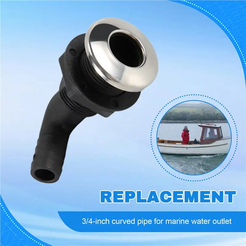 Customer Favorite 3/4 Inch Universal Hull Hose Connector Nylon Water Outlet Marine Ship Accessories