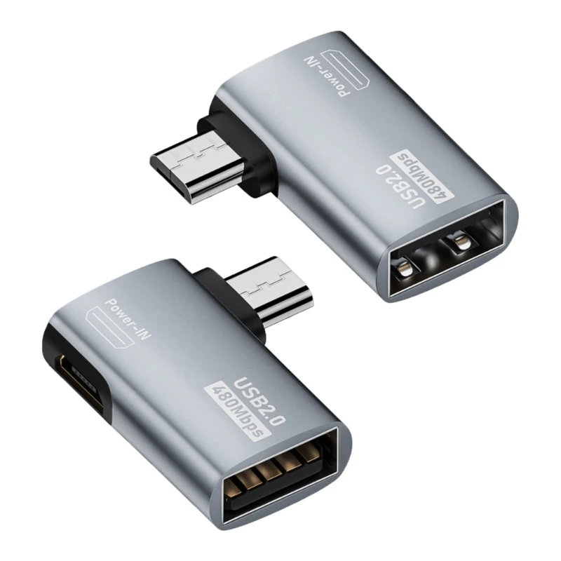 Micro-USB-Stecker auf USB-Buchse, OTG-Adapter, USB-Adapter, kompatibel mit Handys oder Tablets, die die OTG-Funktion