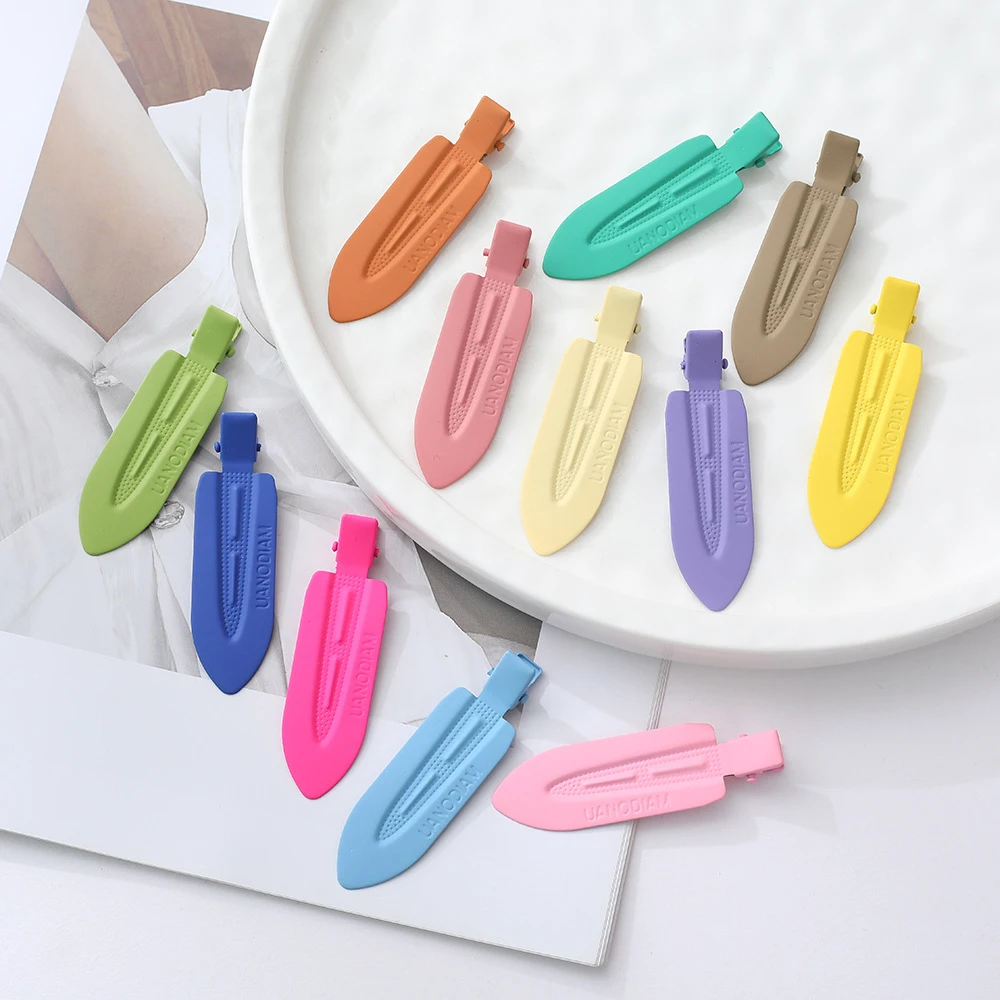 New Year's Eve Decorations No Bend Seamless Hair Clips Side Color Dripping Makeup Washing Accessories Korean Hairpins 2026