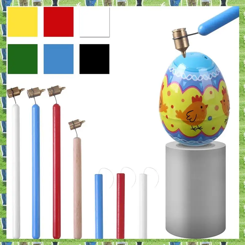 FTS Slanting Fine Line Paint Pen Set 0.7/0.5/0.4Mm Heavy Fine Brass Tip Kistka Wax Pen Decorating Kit Pysanky Kistka Tool Durabl