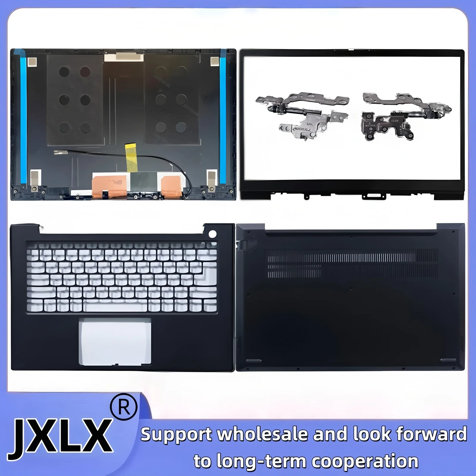 JXLX® New For Lenovo K4E-ITL K4E-ARE K4E-ACL 2021 Laptop LCD Back Cover Top Case/Bezel cover/Palmrest Cover/Bottom Base Cover