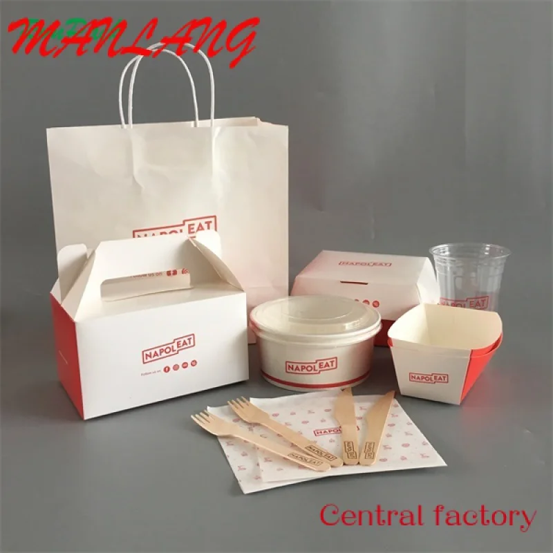 Custom  Custom Packaging Boxes Takeaway Delivery Eco Friendly Paper Box Fast Food Packaging