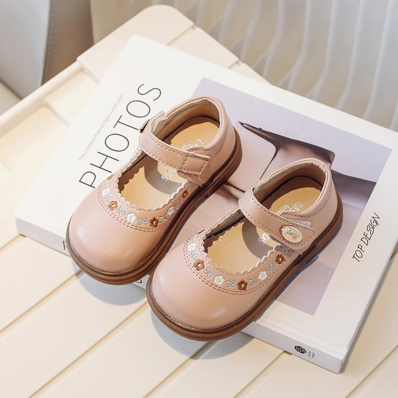 1-6 سنوات الفتيات الصغيرات أحذية ربيع الخريف الاطفال لينة بولي أحذية أحذية من الجلد لفتاة المدرسة ماري جين لطيف الحلو الأحذية المسطحة #6