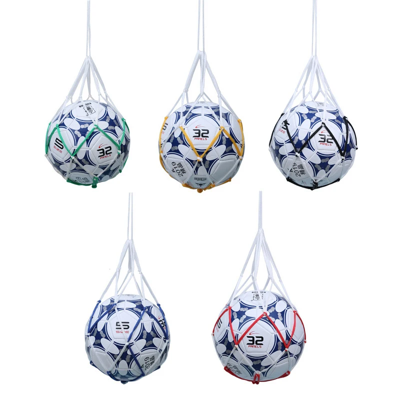 Nylon Basketball Carry Bag Youth Football Trainer Kick Net Soccer Volleyball Drawstring Ball Storage Bag Basketball Hoop Net