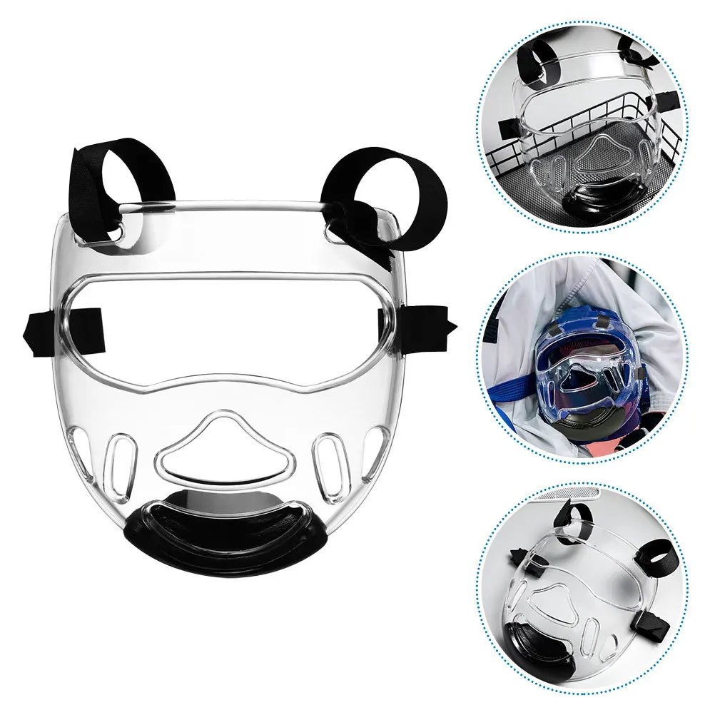 

2pcs Taekwondo Headgear Detachable Face Guard Lightweight Sports Protector For Karate Kickboxing Martial Arts Sparring Gear