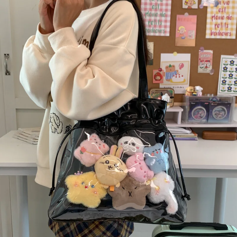 

Sweet Girl Single Shoulder Bag New Small and Unique Tote Bag with Bow and Large Capacity Ita Bag