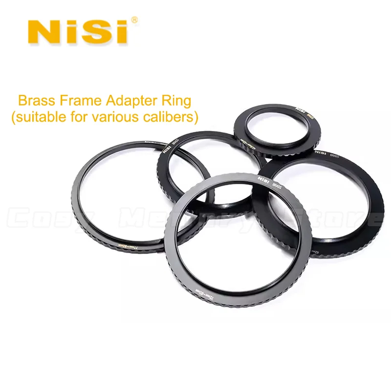 NiSi brass filter adapter ring lens connects multiple filters through adapter rings