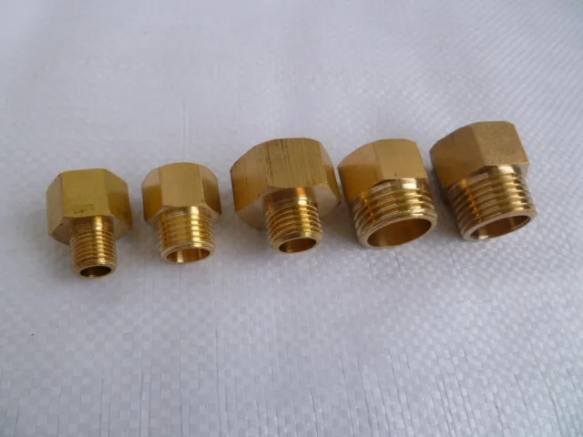 Vidric Pressure gauge adapter Copper inner and outer wire diameter reduction M14 to 1/2 1/4 M10*1 M20 to 1/2 1/4