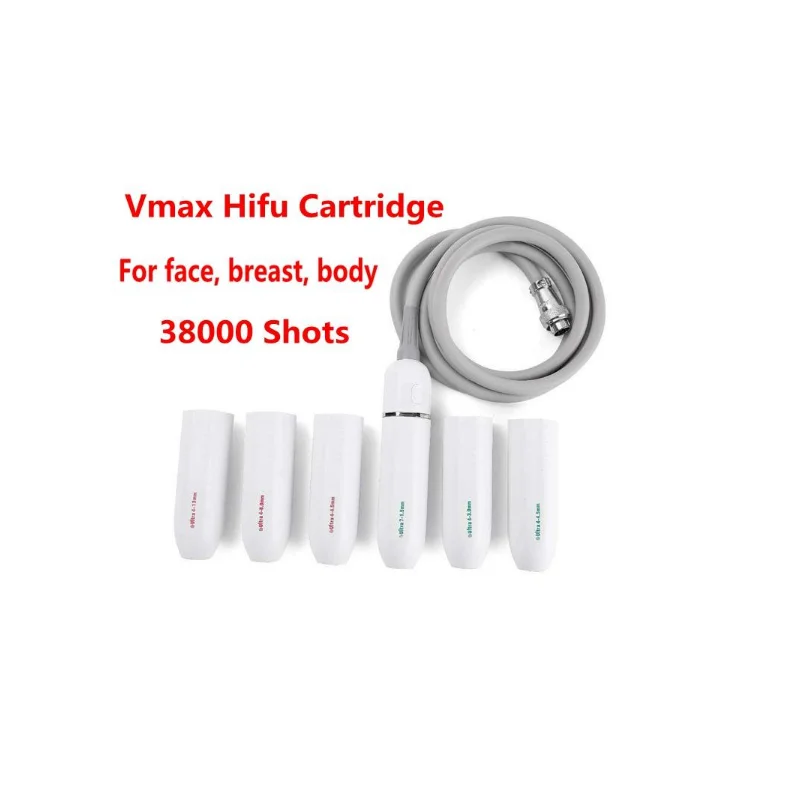 Vmax Cartridge 3.0mm,4.5mm,8.0mm and 13mm for Ultrasound Wrinkle Removal Face Lift Vmax Machine 38000 Shots