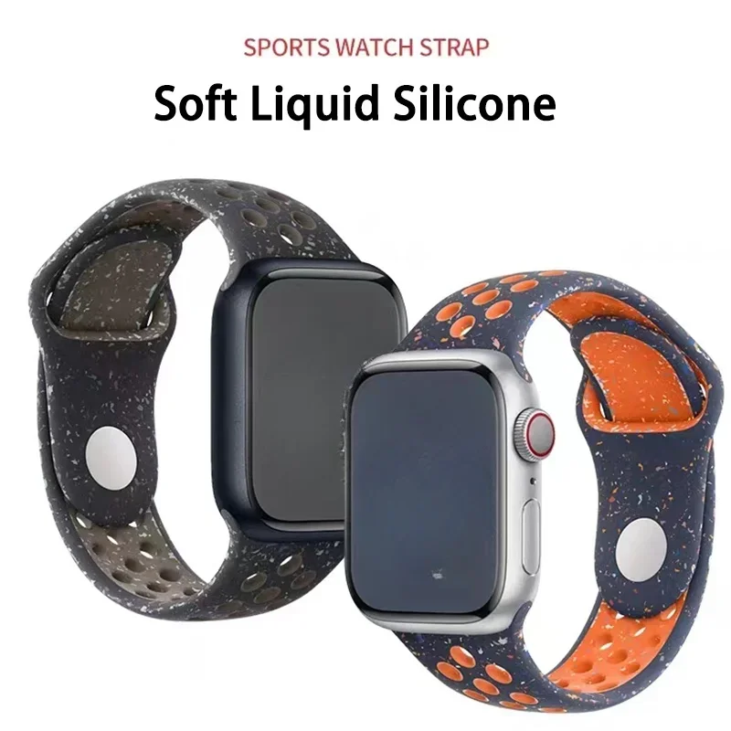 Correa suave deportiva transpirable para apple Watch, correa de repuesto, diseño de panal de abeja, Series Ultra 49mm, S9, 8, 45mm, 44mm, 41mm, 40mm