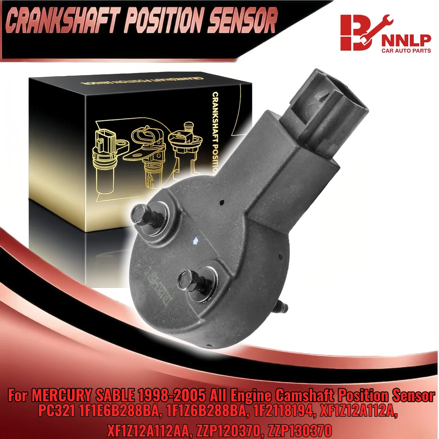 

Camshaft Position Sensor 1F1E6B288BA XF1Z12A112AA ZZP120370 for MERCURY SABLE 1998-2005 All Engine