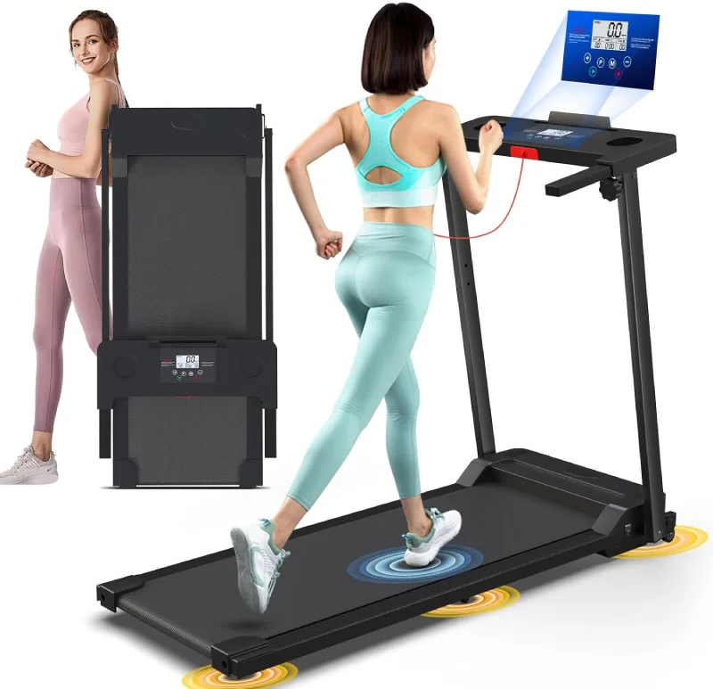 

Factory Wholesale Portable Electric Treadmills Space-saving Indoor Foldable Treadmills for Home