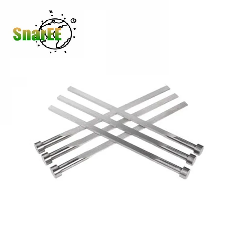 10pcs Mold Rectangular E.P. Square thimble SKD61 Flat Ejector Pins CNC Straight Injection Mold Flat Pin Standard Component Tool