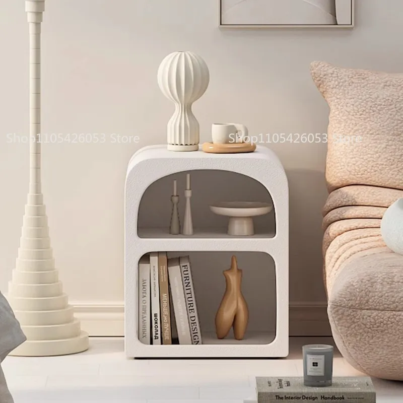 Coffee Table Bedside Black Storage Cabinet Modern Design Small Frame Cave