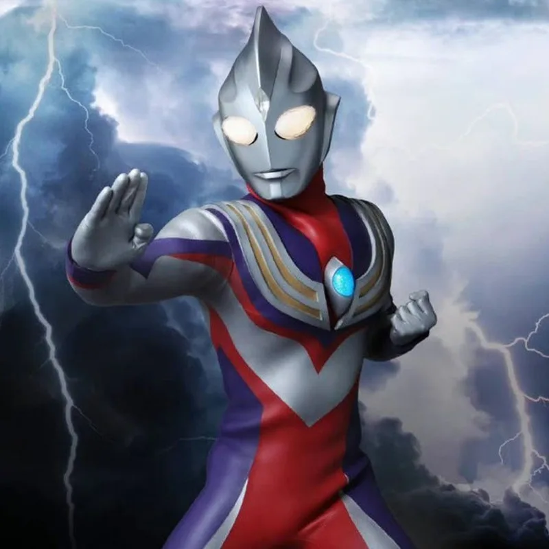 23cm BANDAI Tiga Zero Ultra Seven Anime Figures Action Figure Collectible Model Coll Toy Environmentally friendly soft rubber