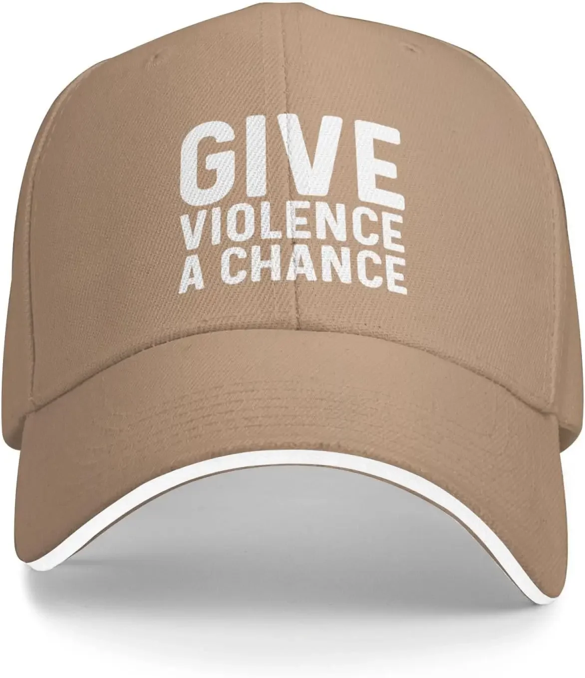 Give Violence A Chance Cap for Men Baseball Caps Funny Caps