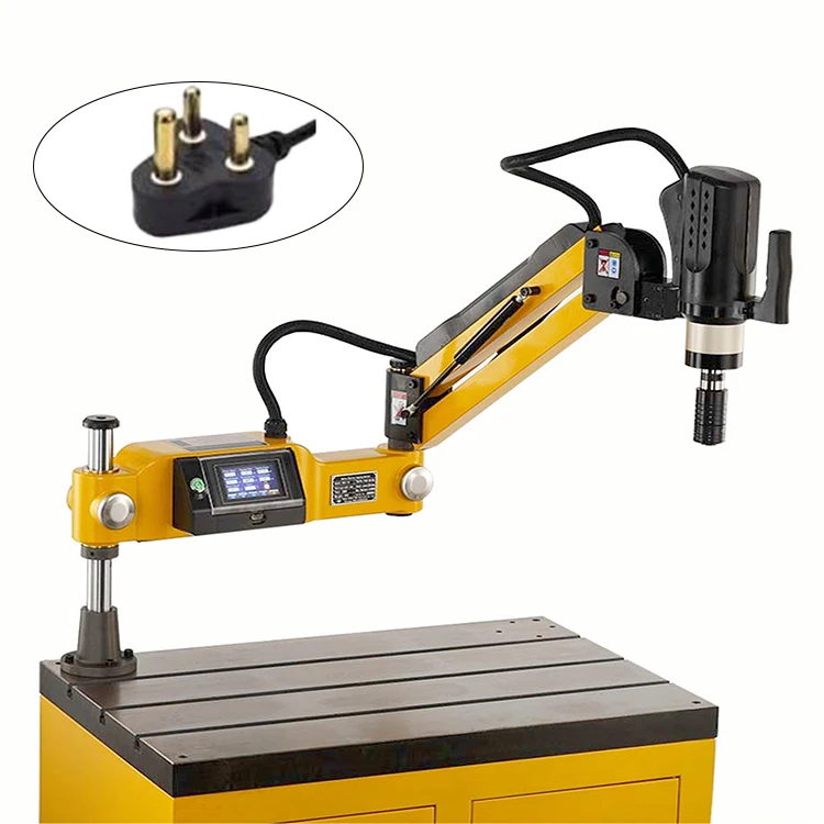 M16 M24 M36 Industrial Flex arm CNC auto pipe nut hand drill Servo electric tapping machine for metal tapping screw threading