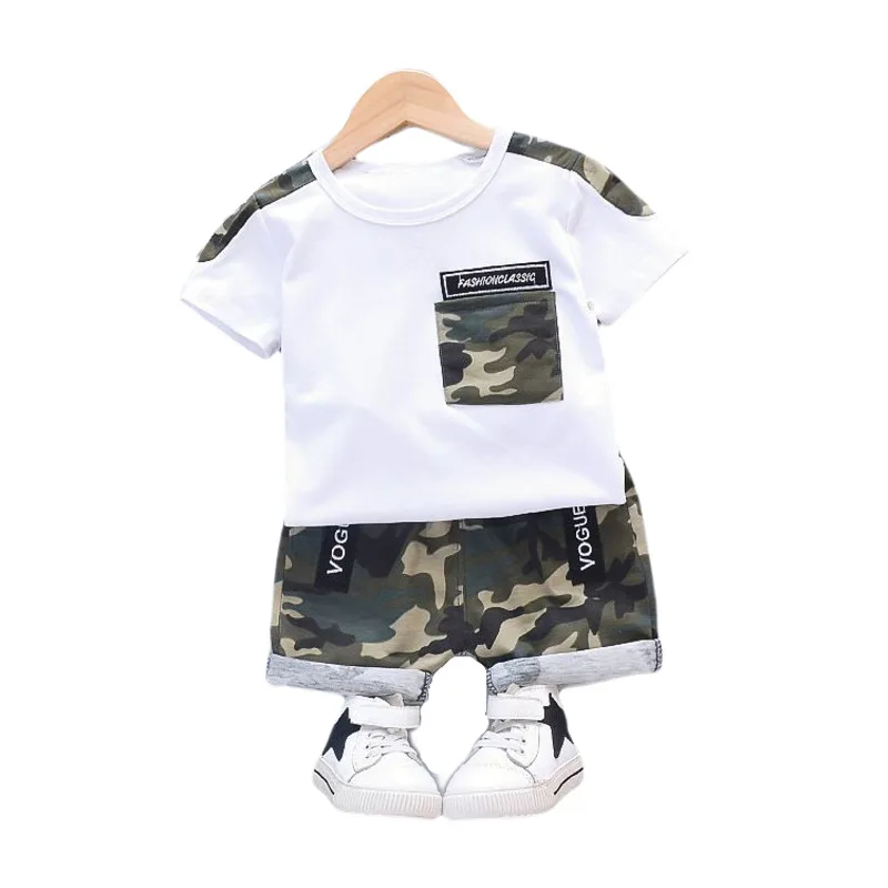 

New Summer Baby Girl Clothes Children Boys T-Shirt Shorts 2Pcs/Set Kids Clothing Toddler Casual Sports Costume Infant Sportswear