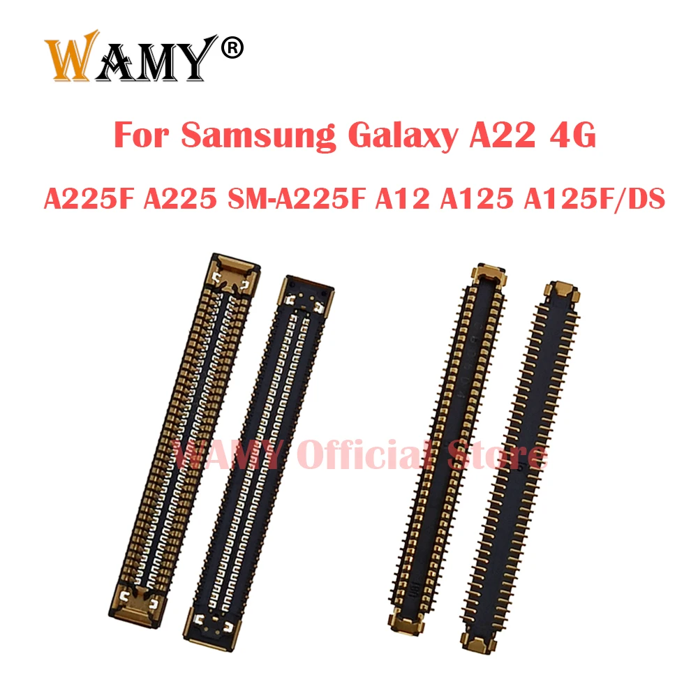 2-5Pcs LCD Display FPC Plug Connector For Samsung A22 4G A225F A225 SM-A225F A12 A125 A125F/DS on motherboard/flex 78 pin